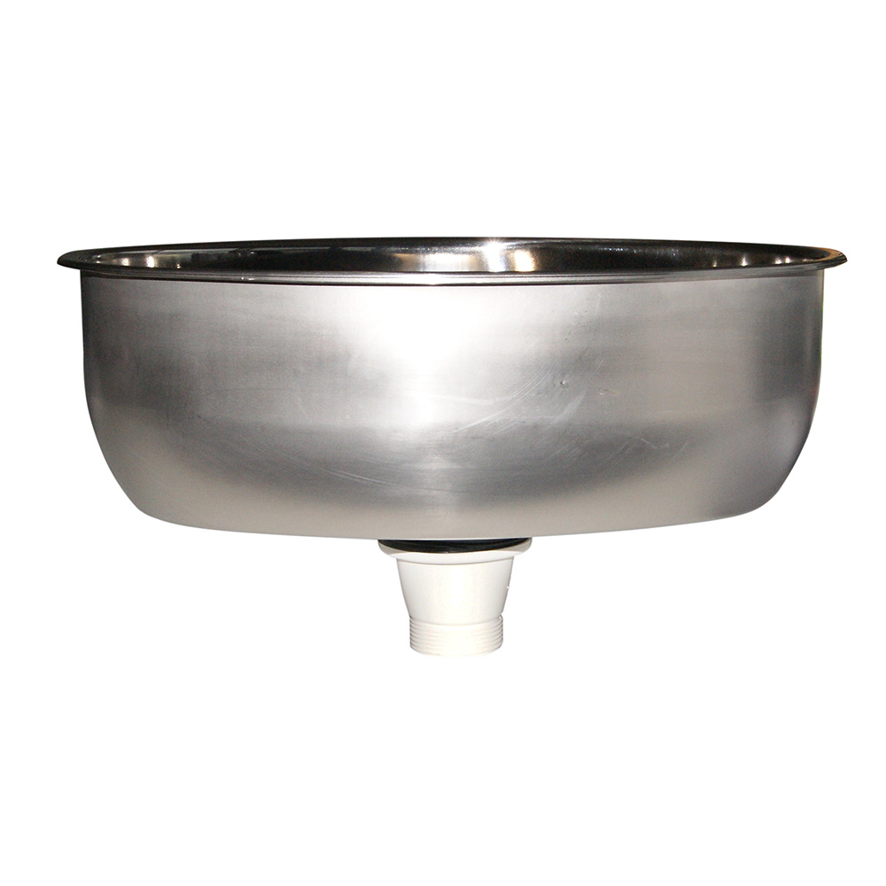 Lavello inox ovale mm.385x265x135 - Lavelli Lavandini - MTO Nautica Store