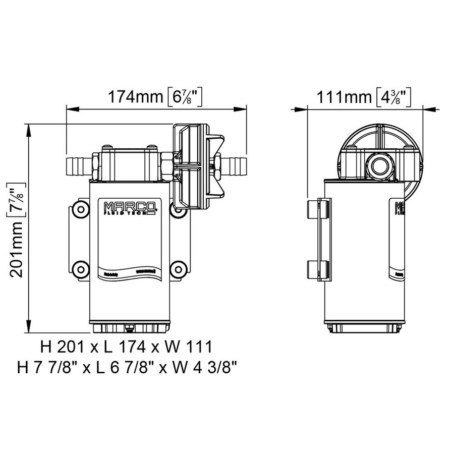 Pompa Marco UP14/AC Trasferimento Gasolio - Pompe Trasferimento