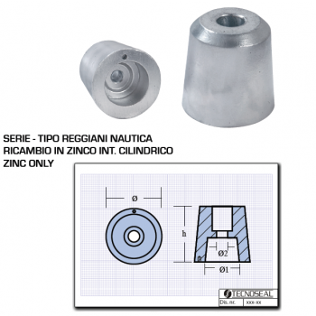 Ogiva Zinco tipo Reggiani Nautica Int. Cilindrico