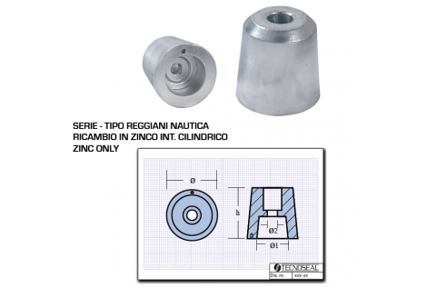 Ogiva Zinco tipo Reggiani Nautica Int. Cilindrico