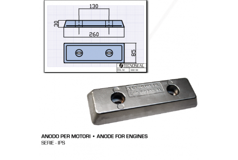 Anodo Alluminio per Motori Serie IPS