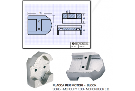 Placca per Motori Mercury Mercruiser