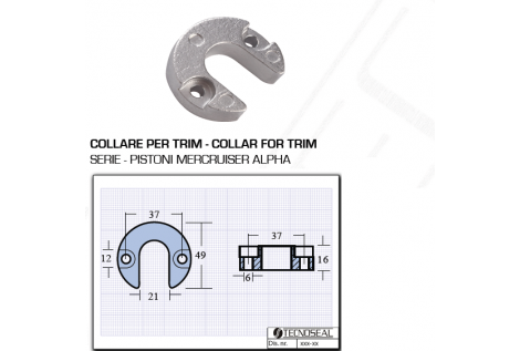 Collare per Motori Trim Pistoni Mercruiser Alpha