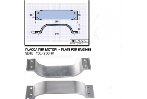 Placca per Motori Serie 150 200 HP