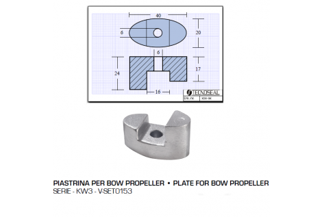 Piastrina per Bow Propeller