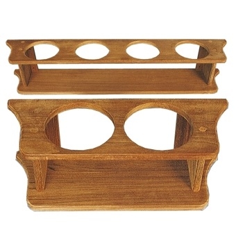 Porta Bottiglie in Vero Legno teak