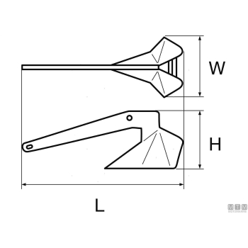 Ancora delta zincata 10kg< 