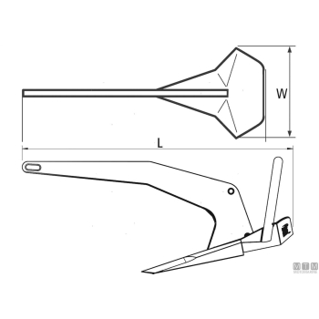 Ancora rocna inox 55kg< 