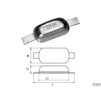 Anodo a saldare cl l110mm zn 