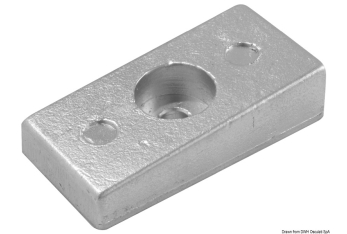 Anodo alluminio 75/225 mm 36x72 