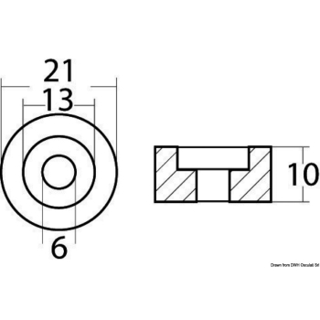 Anodo alluminio Suzuki fuoribordo 