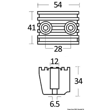 Anodo alluminio Volvo piedi DPX 