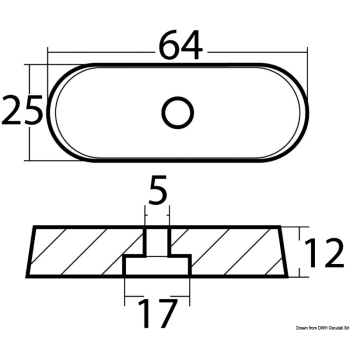 Anodo alluminio Yamaha 6/8 hp 4 tempi 