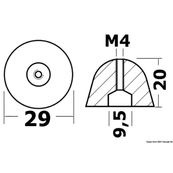 Anodo Bow Truster Ø mm 29x20 