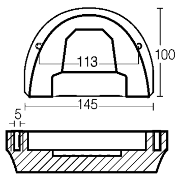 Anodo in alluminio per o.m.c. cobra