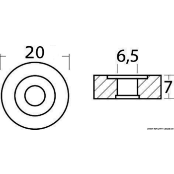 Anodo magnesio a rondella 