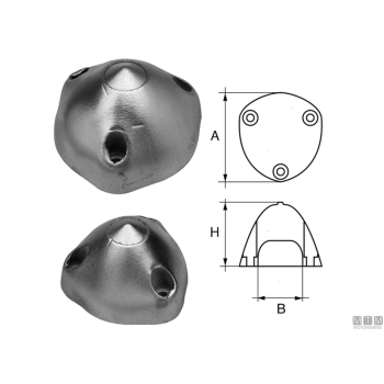 Anodo ogiva max prop 3p d83mm zn 