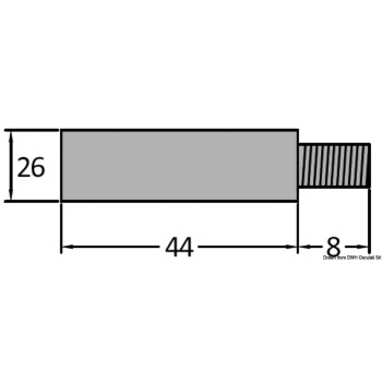 Anodo Volvo m/f da 3/8" 