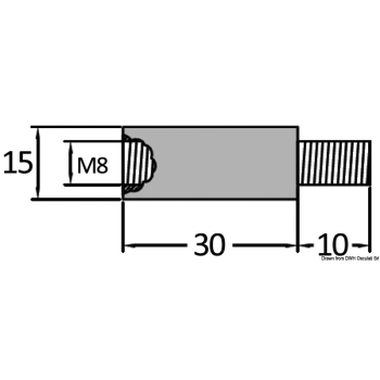 Anodo Volvo m/f da 7/16" 