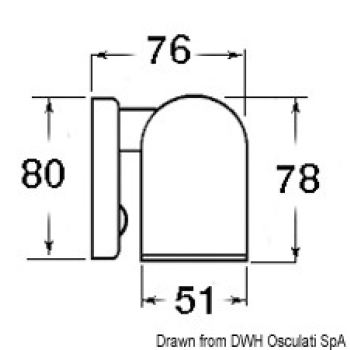 Applique Tube 12 LED ABS cromato 