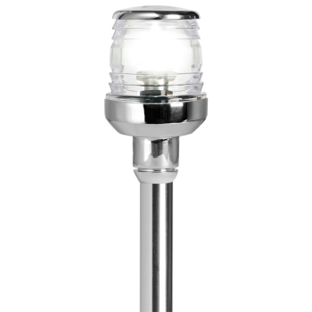 Asta 360° led abbattibile inox 