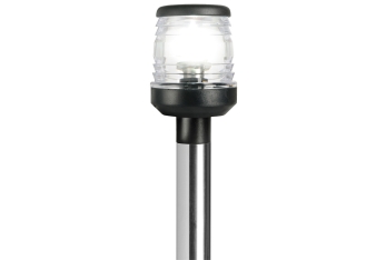 Asta 360° led abbattibile inox 