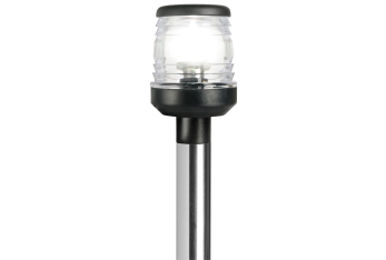 Asta Classic/LED abbattibile, 60 cm. inox 