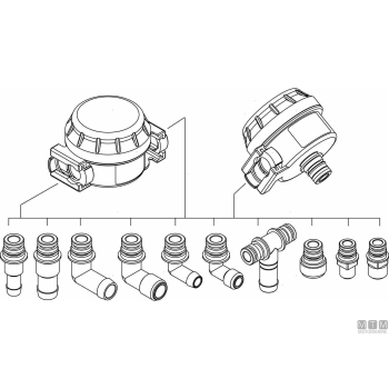 Attacchi klick 3/8" bsp