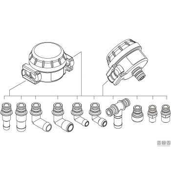 Attacchi klick 3/8" bsp