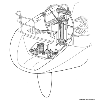 Attuatore Lewmar Mamba 12V per autopilota  