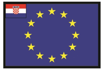 Bandiera Croazia UE