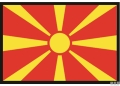 Bandiera macedonia 20x30cm