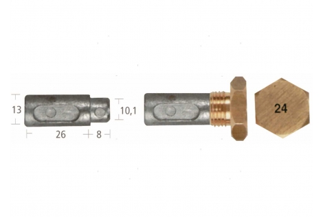 Barrotti Motore Aifo-Fiat (13x26+8mm)