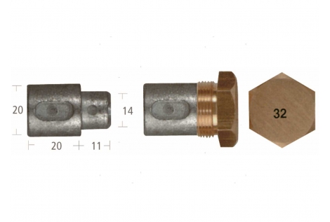 Barrotti Motore Aifo-Fiat (20x20mm)