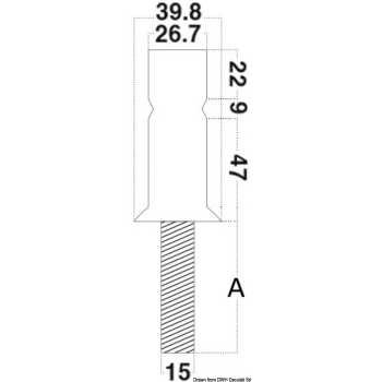 Basetta candeliere 30 x 2 mm 