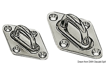 Basetta inox 40x64 mm 