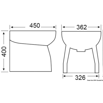 Bidet ceramica alto diritto 