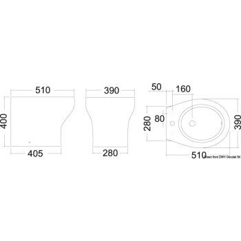 Bidet Tecma Silence Plus 2G 