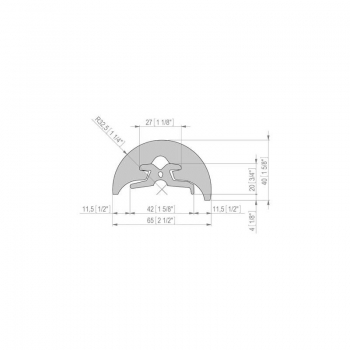 Bottazzo Profilo Parabordo Radial H 65 mm