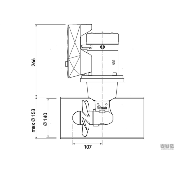 Bow propeller quick btq140-30 12v 