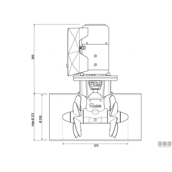 Bow propeller quick btq250-240 24v 