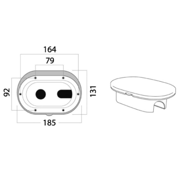 Box doccia cromato tubo PVC 4 m uscita posteriore/laterale