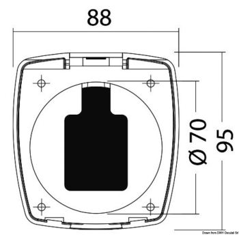 Box e coperchio New Edge foro trasversale 