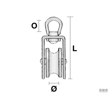 Bozzello ormeggio d15mm l130mm inox< 