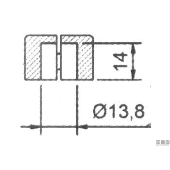 Braccio roca 474/612mm inox brunito 