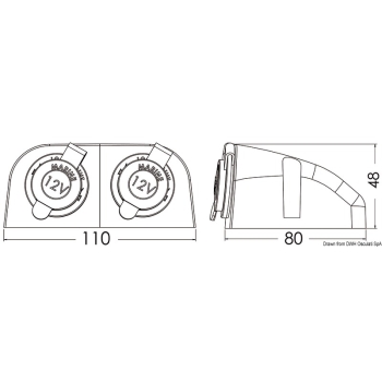 Caricabatterie wireless stagno ROKK incassato  