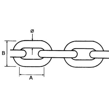 Catena inox genovese Ø mm.4