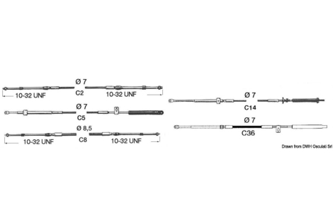 Cavo telecomando C8 da 13' 