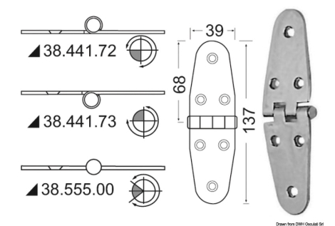 Cerniera inox 