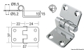 Cerniera inox 57x37x15 mm 